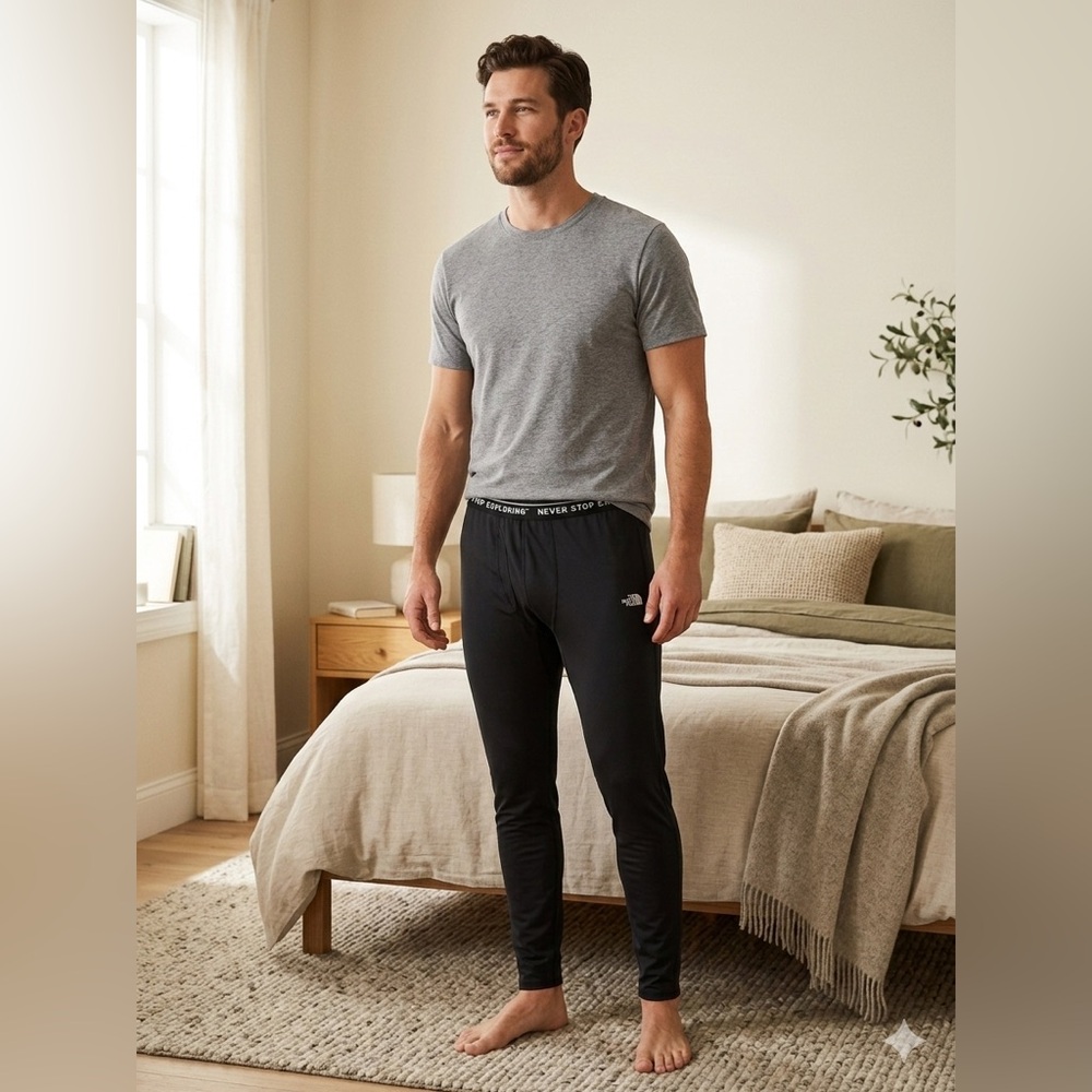 The North Face Men's Black Stretch Base Layer Pants